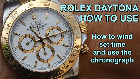 how to set a Rolex daytona